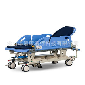 Camilla de Emergencia con Ruedas, ABS, Elevación Manual, Portátil, Uso Hospitalario, Color Azul, YK-TS005 - Product Image 5