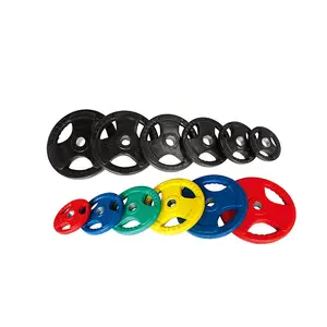 Dumbbell Set Piringan Bumper Gym Diameter 5Cm, Set Piringan Bemper Gym Diameter 5Cm, Lubang Besar, Penghitung Berat Bagian Barbel