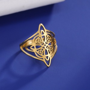 Новое кольцо с завитками из нержавеющей стали - Product Image 5