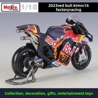 Maisto 1:18 KTM RC16 Modelo de Motocicleta Fundida a Presión con Motor Detallado y Piezas Móviles para Coleccionistas, Regalo, Venta al por Mayor