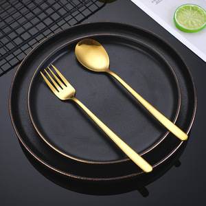 Sendok kopi teh Stainless Steel, gagang panjang Set sendok kopi perak emas mawar untuk pesta kecil Korea logam makanan penutup sendok dapur ide hadiah - Product Image 5
