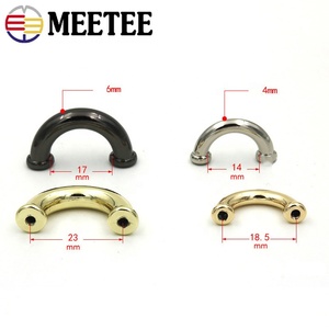 Meetee BD302 14/17mm Accesorios de Ferretería para Bolsos y Carteras, Kits de Reparación de Cuero para Cinturones, Gancho de Aleación, Anillo en D de Puente Arqueado, Hebilla - Product Image 2