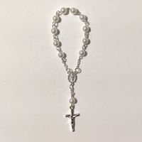 Bracelet chapelet en alliage, mini-breloque religieuse catholique, bijoux de mode personnalisés OEM en gros avec sac cadeau