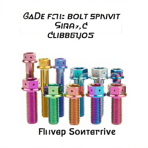 Autre vis à tête hexagonale M8 avec trou, boulon à bride, douille hexagonale, pour moto, standard TC4, classe 10.9 et 12.9 - Product Image 3