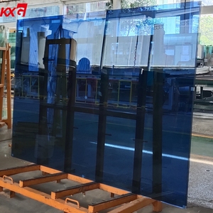 Prix d'usine pour le verre de construction, verre teinté bleu Ford, verre trempé, panneaux de vitraux - Product Image 1