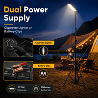 Lampe de travail LED portable LEDORA LIGHTING, trépied, rechargeable au lithium, haute luminosité, pour le camping et les activités de plein air