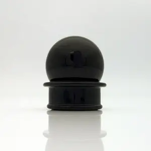 הגעה חדשה שחור taller כובע צורה עגול ללא zamak סגסוגת ABS פלסטיק כובע עבור מפורסם בושם