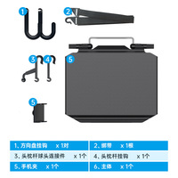 Table multifonctionnelle pour volant de voiture en ABS, support pour ordinateur portable sur dossier de siège de voiture, bureau d'ordinateur embarqué, accessoires automobiles