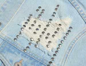 Boyfriend Casual Veste En Jean Femme Streetwear Bleach Loose Fit Destruction Bomber Denim Chaqueta de mujer - Product Image 6