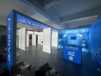 Stand d'exposition portable 6*3M, système de changement rapide de graphisme sur tissu double face