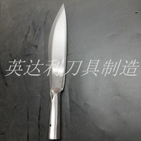 Couteau de boucher Indali en acier au manganèse de qualité DIY, manche en pin, personnalisable OEM, application japonaise pour os, argenté, garantie 3 ans