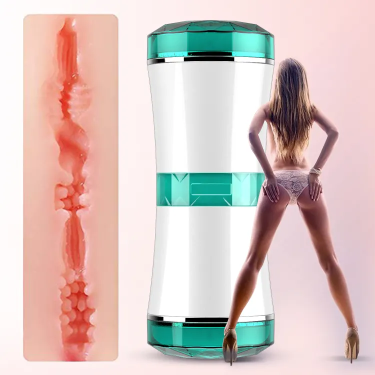 Günstiger Preis Oralsex Produkte 2 Löcher Männlich Sex Maschine Tasche Muschi für Mann Sexspielzeug Echte Vagina Für Männer Männlich