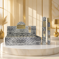 Coffret Cadeau de Parfum en Flacon Cristal Gris Platine pour Soirée de Mariage, Tenue Prolongée