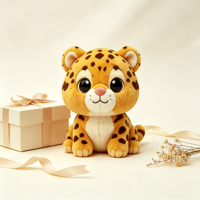 Peluche Léopard Personnalisée ODM/OEM, Jouet en Peluche Animal de Dessin Animé Mignon, Peluches Léopard Douces Personnalisées, Cadeau Promotionnel