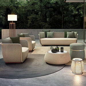 Ensemble de canapés tissés en corde pour <span class=keywords><strong>jardin</strong></span> moderne, tout temps, meubles à cadre en aluminium pour patio extérieur - Product Image 1