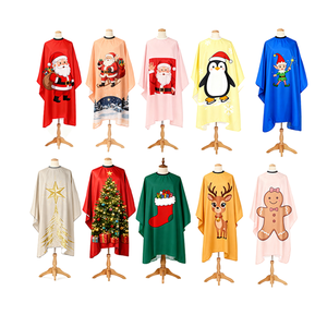 Wanmei ผ้ากันเปื้อนสำหรับช่างตัดผมคริสมาสต์กันน้ำสำหรับตัดผม - Product Image 3