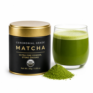 Poudre de Matcha Cérémonial de Qualité Supérieure en Boîtes, Thé Vert Japonais Broyé à la Pierre, Prise en Charge de la Conception de Logo Personnalisé, Vente en Gros - Product Image 1