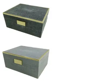 DAPHOCO Organisateur de bijoux de voyage personnalisé avec logo, en velours et similicuir shagreen, boîte à bagues, fermeture éclair, pour colliers et cosmétiques 0004L Binh Duong - Product Image 1