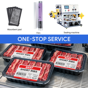 Barquette d'emballage alimentaire surgelé en PP noir jetable pour viande, personnalisable, pour supermarché, procédé thermoformage - Product Image 4