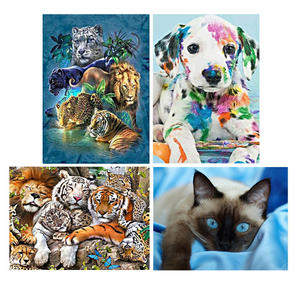 5D bricolage diamant peintures pleine perceuse broderie <span class=keywords><strong>dessin</strong></span> de conception animale pour la décoration de la maison - Product Image 4