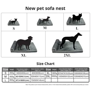 Custom Large Pet <strong>Bed</strong> Rectangle Luxury Memory Foam Orthopedic <strong>Dog</strong> Sofa <strong>Bed</strong> Memory Foam <strong>Dog</strong> <strong>Bed</strong> - Product Image 2