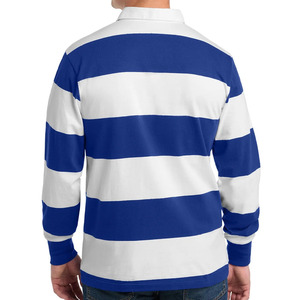 Polo de rugby personnalisé de haute qualité, impression par sublimation, 100% coton, manches longues, pour hommes - Product Image 3