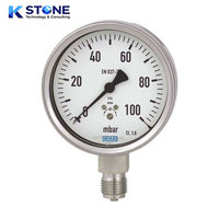 Long Life Low Maintenance IP65 Stainless Steel Pressure Gauge 0-10bar with Stable Movement and Anti-Fog Glass