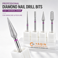 Nouvelle fraise diamantée professionnelle pour cuticules, fraise diamantée russe pour cuticules, fraises diamantées pour cuticules
