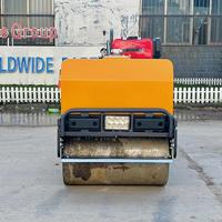 Mini-compacteur routier hydraulique de 0,6 tonne, moteur diesel Changchai, 30 kN, double tambour vibrant, machine de compactage du sol et de l'asphalte