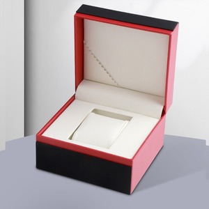 Caja de Regalo para Reloj de Lujo, Hecha a Mano, con Diseño de Lichí, Bajo MOQ, de Cartón Verde, con Logotipo Personalizado, Caja de Reloj de Cuero PU - Product Image 3