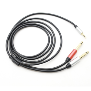 <span class=keywords><strong>Cable</strong></span> Adaptador de Audio Estable y Duradero de 1.8M 3M 3.5mm a Doble 6.5mm con Cubierta de PVC para <span class=keywords><strong>Guitarra</strong></span> y Teclado Electrónico - Product Image 4