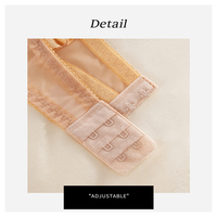 Ensemble de lingerie sexy pour femmes, soutien-gorge fin et élégant avec dentelle florale transparente, soutien-gorge à armatures brodé