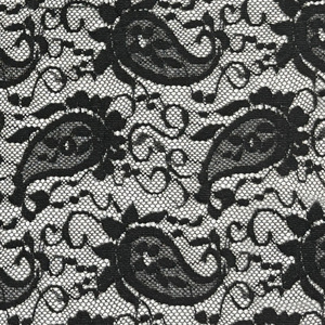 قماش دانتيل منسوج خفيف الوزن وقابل للتنفس من البوليستر مع تصميم الورود لفساتين الزفاف - Product Image 4