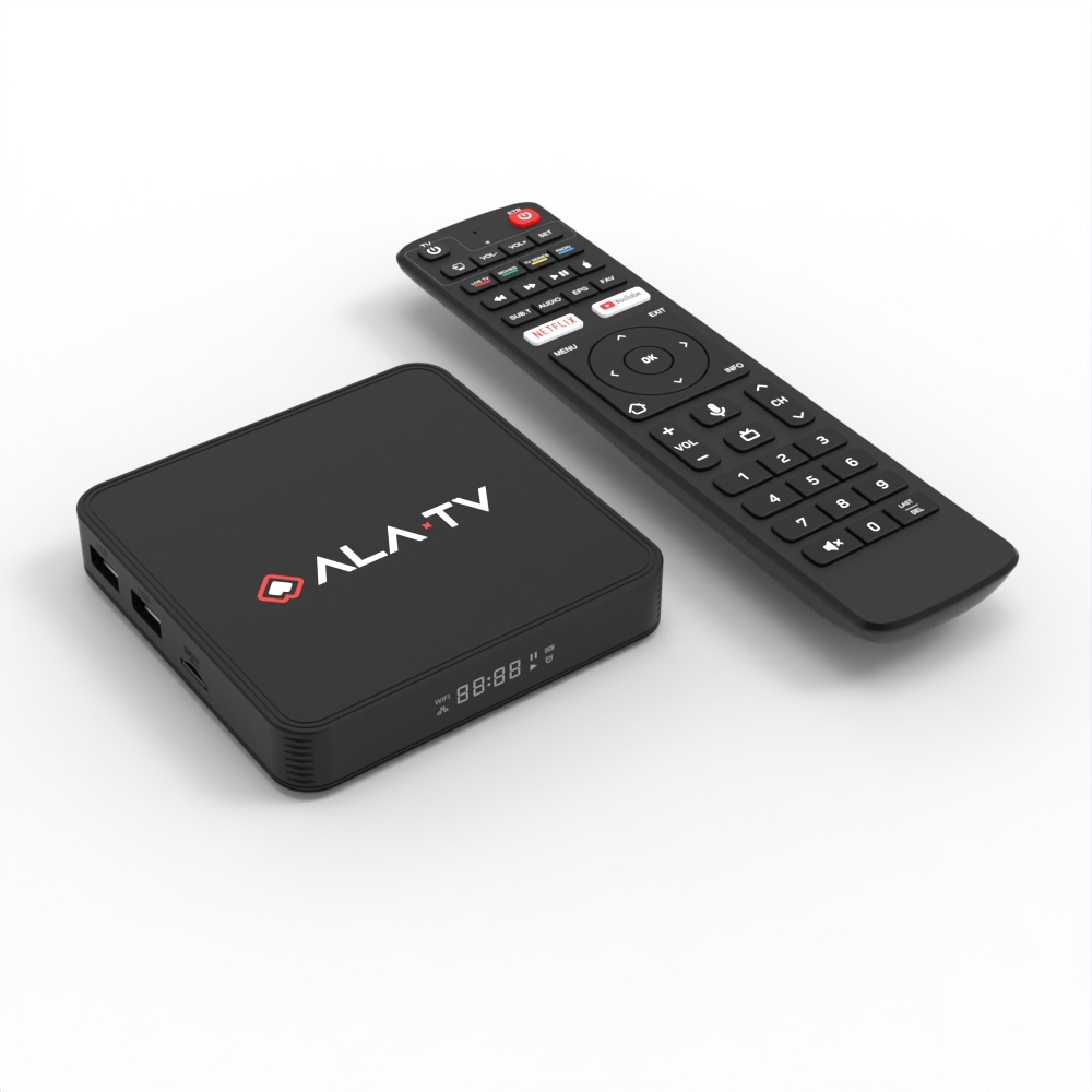 Elebao ALATV X7 Plus Android TV Box Amlogic S905W2 4GB 32GB Stalker <strong>M3U</strong> <strong>Xtream</strong> <strong>M3u</strong> Smart Android TV Box