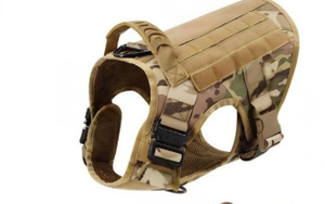 卸売パッド入りナイロン製ソリッドアウトドアウェイトドッグハーネスベスト、引っ張り防止ヘビーデューティトレーニングハーネス（中型/大型犬用） - Product Image 2