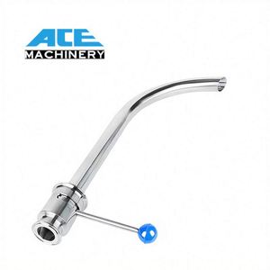 ACE SS304/SS316L 1,5 Tri Clamp OEM Fermenter Racking Arm con salida de drenaje giratoria - Product Image 5