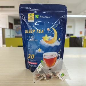 ชาสมุนไพรช่วยการนอนหลับตอนกลางคืน ช่วยให้นอนหลับลึก ปรับปรุงคุณภาพการนอนหลับ ชาผ่อนคลายออกฤทธิ์เร็วเพื่อการพักผ่อนที่ดีขึ้น บรรจุในซอง - Product Image 1