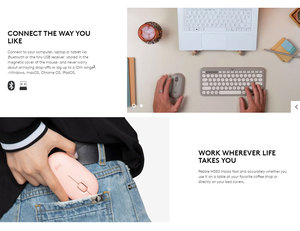 Original 100% Logitech Pebble M350 Wholesale <b>Mouse</b> Wireless Silent <b>Mouse</b> 1000DPI 3 Buttons Ergonomic Portable Mini - Product Image 3