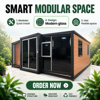 Maisons transportables de haute qualité en acier galvanisé, design extensible, pour une logement familial à long terme sur site