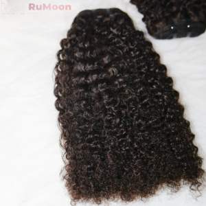 Paquetes de Cabello Afro Rizado Negro al por Mayor, Cabello Humano Virgen 100%, Extensiones de Cabello Brasileño de la Marca Rumoon - Product Image 6