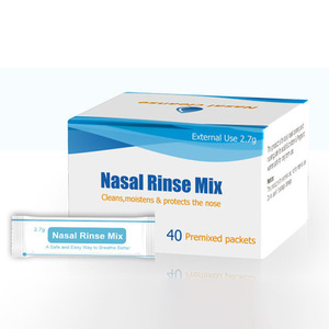 Solución Salina Fisiológica para Lavado Nasal, 300 ml de Capacidad Máxima, 6 Meses de Vida Útil, 40 Unidades, Limpia, Hidrata y Protege, para Adultos - Product Image 1