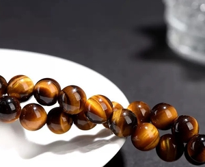TOAOB 100 Pcs 6mm Natural Tiger Eye Stone Round <strong>Gemstone</strong> Beads for DIY Bracelets Necklaces Jewelry Making <strong>Crafting</strong> - Product Image 4
