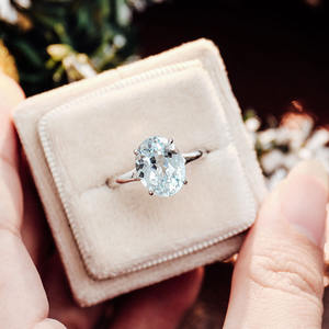 <span class=keywords><strong>Bague</strong></span> de mariage pour <span class=keywords><strong>couple</strong></span> en or blanc 18 carats en tungstène, pierre précieuse cultivée artificiellement, diamant, vente chaude transfrontalière - Product Image 3