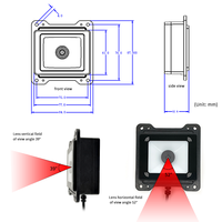 Lecteur de cartes RFID EMT6662RF, scanner de codes QR, lecteur de codes QR NFC intégré, équipé de verre trempé