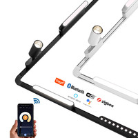 Rail lumineux LED magnétique ultra-fin 48V, système intelligent dimmable linéaire, encastré ou en saillie, commercial, moderne, CRI 90 élevé
