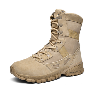 TSB1016 Light Weight <b>Hiking</b> Mounting Sports Ranger STock Wholesales Desert Anti Stab Dark Green Cow Leather Suede Desert <b>Boots</b> - Product Image 1