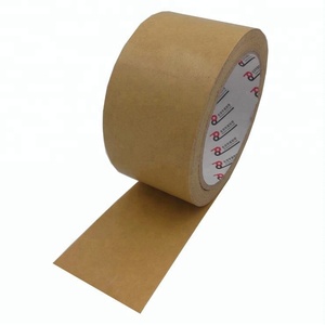 Nueva e innovadora cinta de papel Kraft engomada, resistente al agua, autoadhesiva, caja de papel Kraft, cinta de embalaje, oferta de impresión de un solo lado - Product Image 5