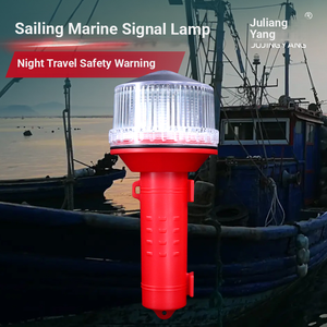 Balise de navigation marine à LED solaire : bouée lumineuse multicolore clignotante et signal d'avertissement - Product Image 3