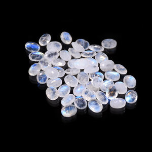 אבני חן טבעיות אבן ירח מותאמת אישית גודל צורה סגלגלה בחיתוך קבושון אבני חן רופפות באיכות גבוהה אבן ירח כחולה - Product Image 3