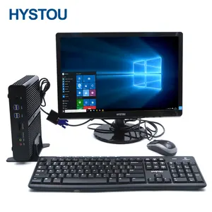 HYSTOU PC fabrika 8 USB çift Lan çekirdek i3 i5 i7 PC hepsi bir oyun masaüstü Mini bilgisayar
